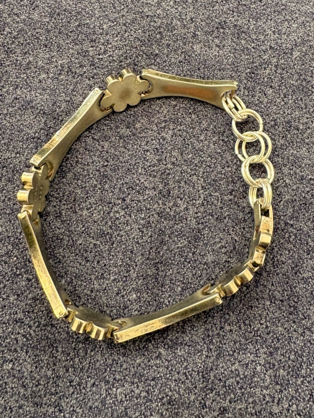 925 Sterling Silver bracelet with flowers - Picture 7 of 10